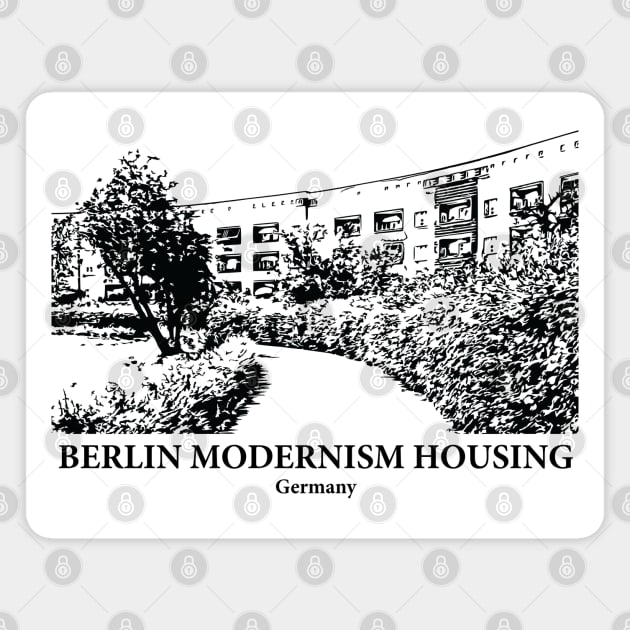 Berlin Modernism Housing - Germany Magnet by Lakeric